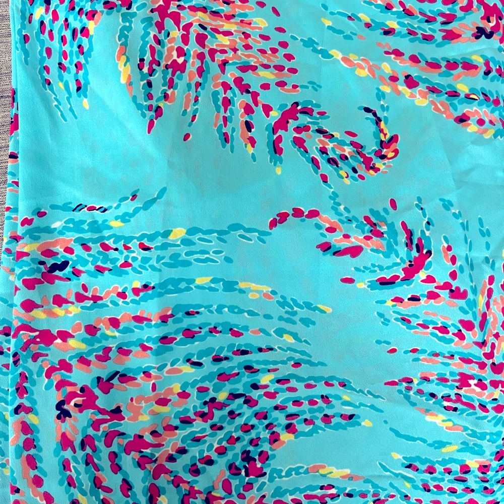 Lily Pulitzer palazzo wide leg silk pants. - Picture 2 of 3